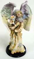 Ceramic Angel on a wooden base