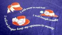 I will wear a red hat, I will laugh loudly, I will no longer keep my opinion to myself